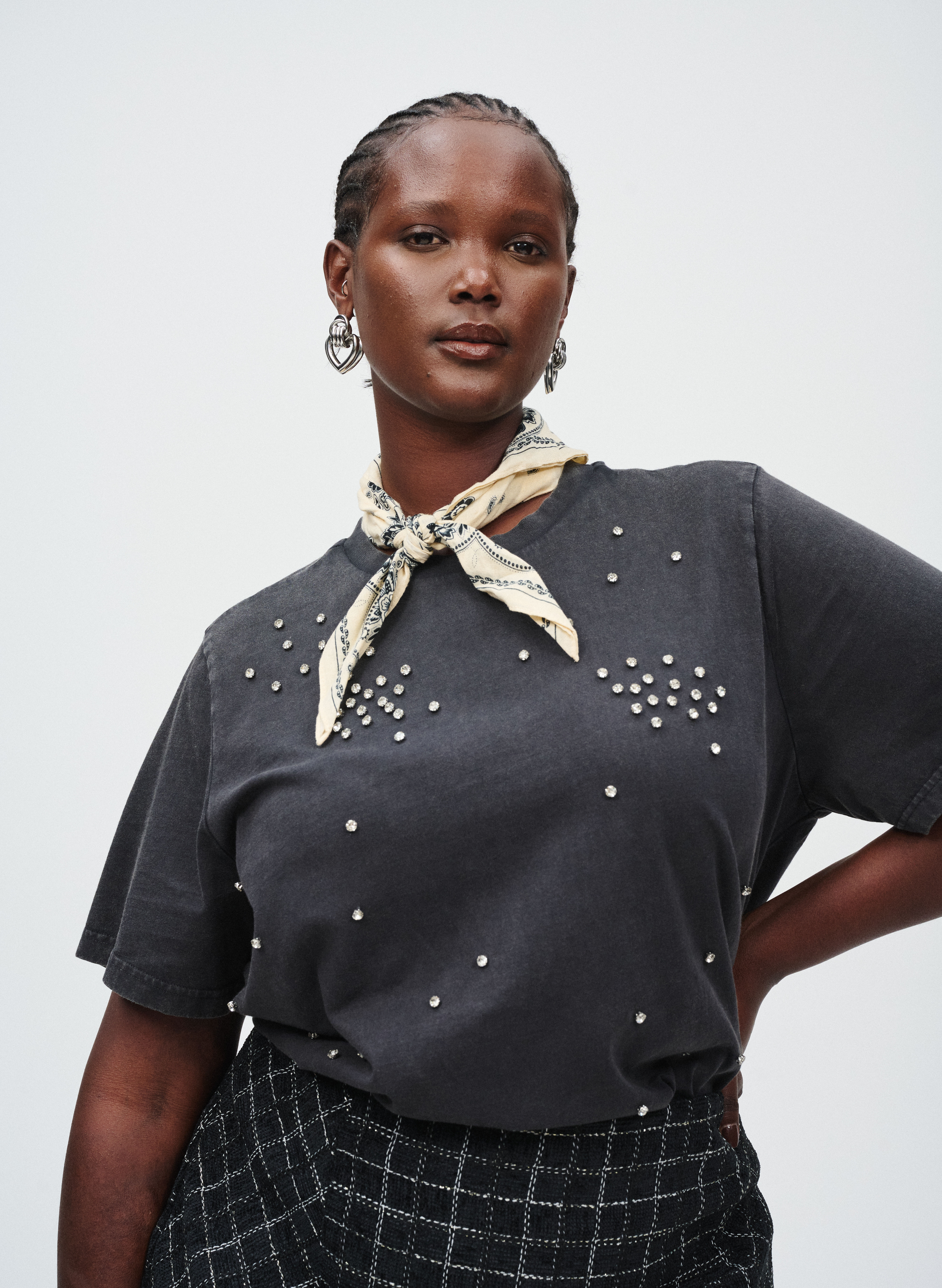 Zizzi Look met stras, , Model