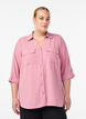 Shirt met 3/4 mouwen en borstzakken, Roze, Model image number 0