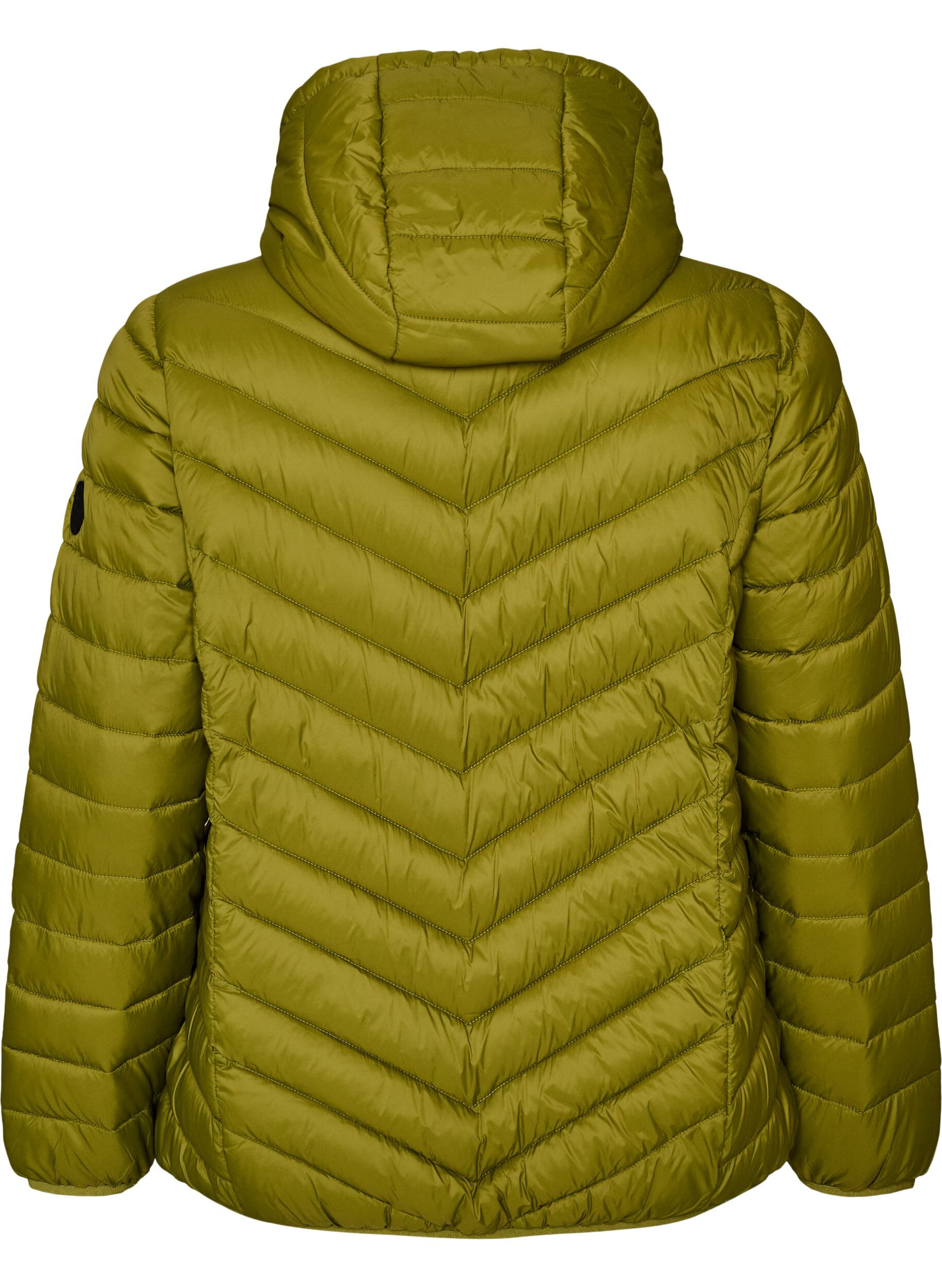 ZizziLichtgewicht jas met capuchon, Groen, Packshot image number 1