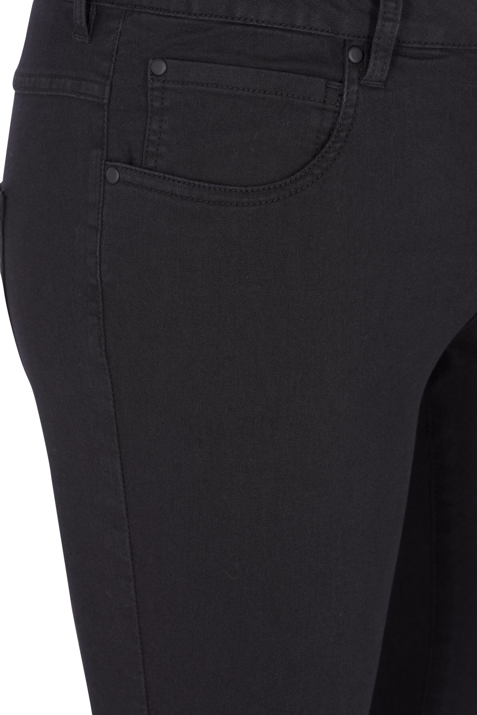 Zizzi super slim fit Amy jeans met hoge taille, Zwart, Packshot image number 3
