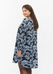Jurk met V-hals en print, Black B. Flower AOP, Model image number 1