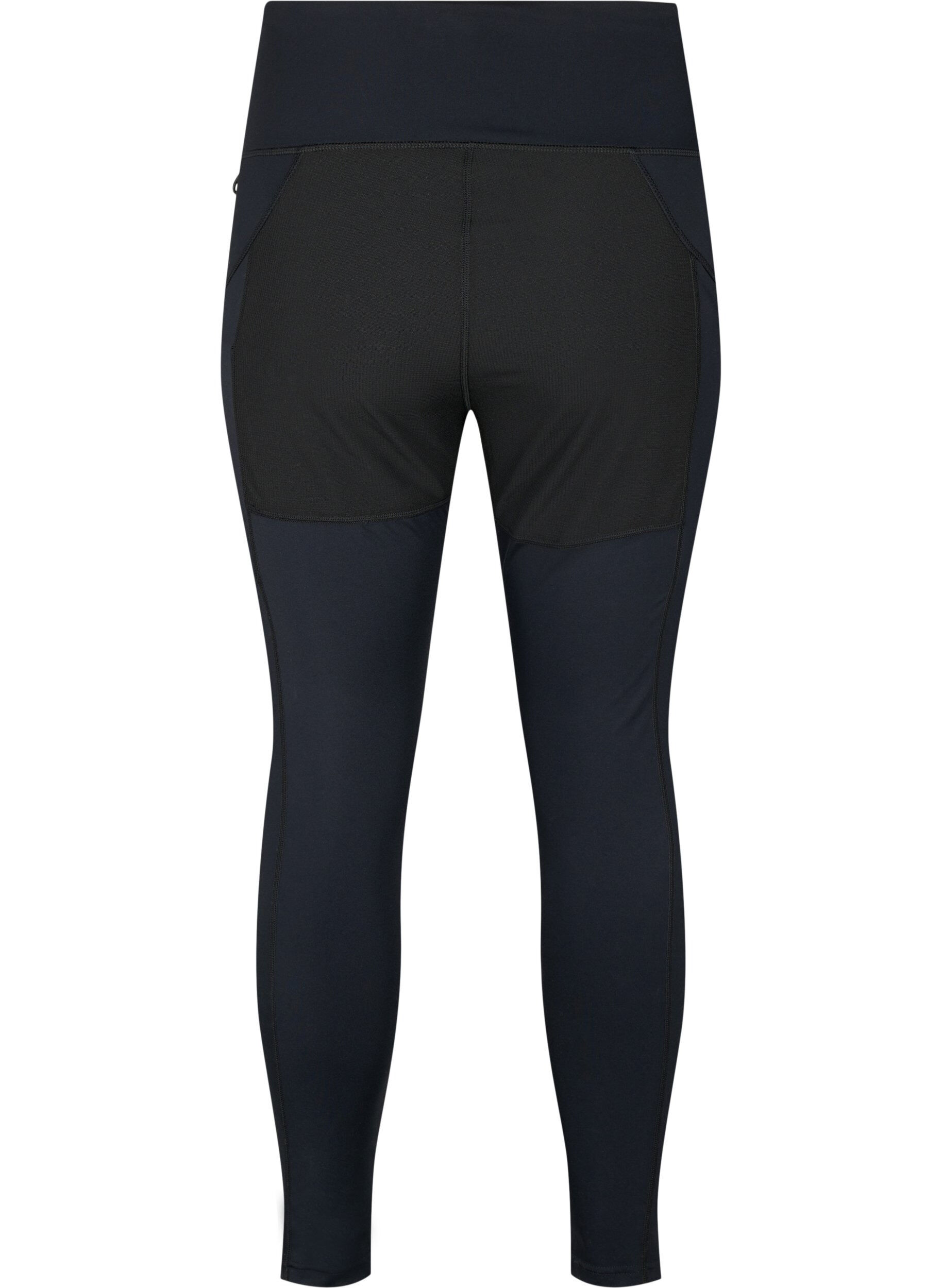 Zizzi Rekbare en duurzame trainingleggings met zakken, Black, Packshot image number 1