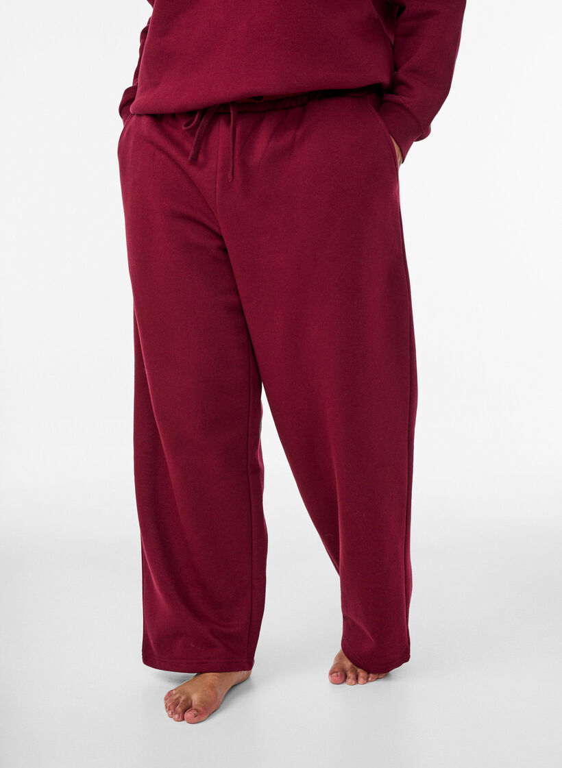 Sweatshirt met tekstprint, Rood, Model image number 3