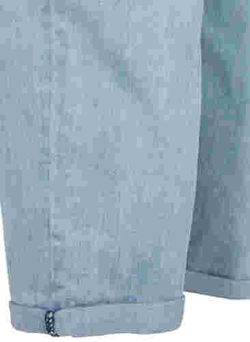 7/8 jeans met hoge taille, Light blue denim, Packshot image number 3