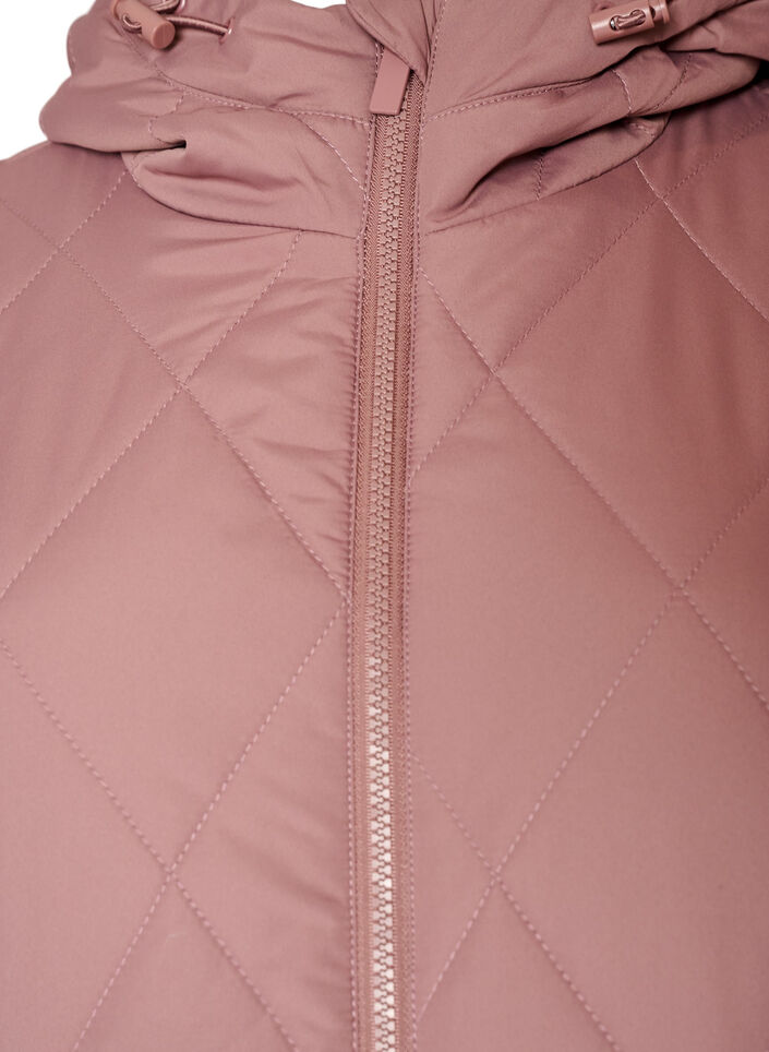 Licht gewatteerd jack met diamant-quilt, Roze, Packshot image number 2