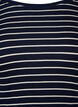 Gestreepte blouse met ronde hals, Night Sky Stripe, Packshot image number 2