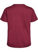 Basic katoenen T-shirt met ronde hals, Donker Bordeaux, Packshot image number 1
