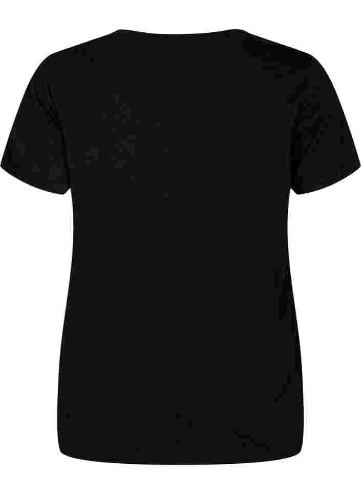 Trainingsshirt met print, Black White Logo, Packshot image number 1
