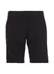 Losse katoenen short met zakken, Zwart, Packshot image number 1