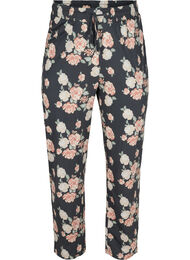Katoenen pyjama broek met bloemenprint, Blue Flower AOP