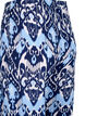 Viscose culotte broek met print, Blue Ethnic AOP, Packshot image number 3