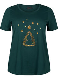 Kerst T-shirt met pailletten, Scarab W.  Tree