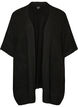 Cardigan met open voorkant en wijde mouwen, Zwart, Packshot image number 0