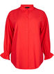 Shirt met lange mouwen en ruchesdetails, Rood, Packshot image number 0