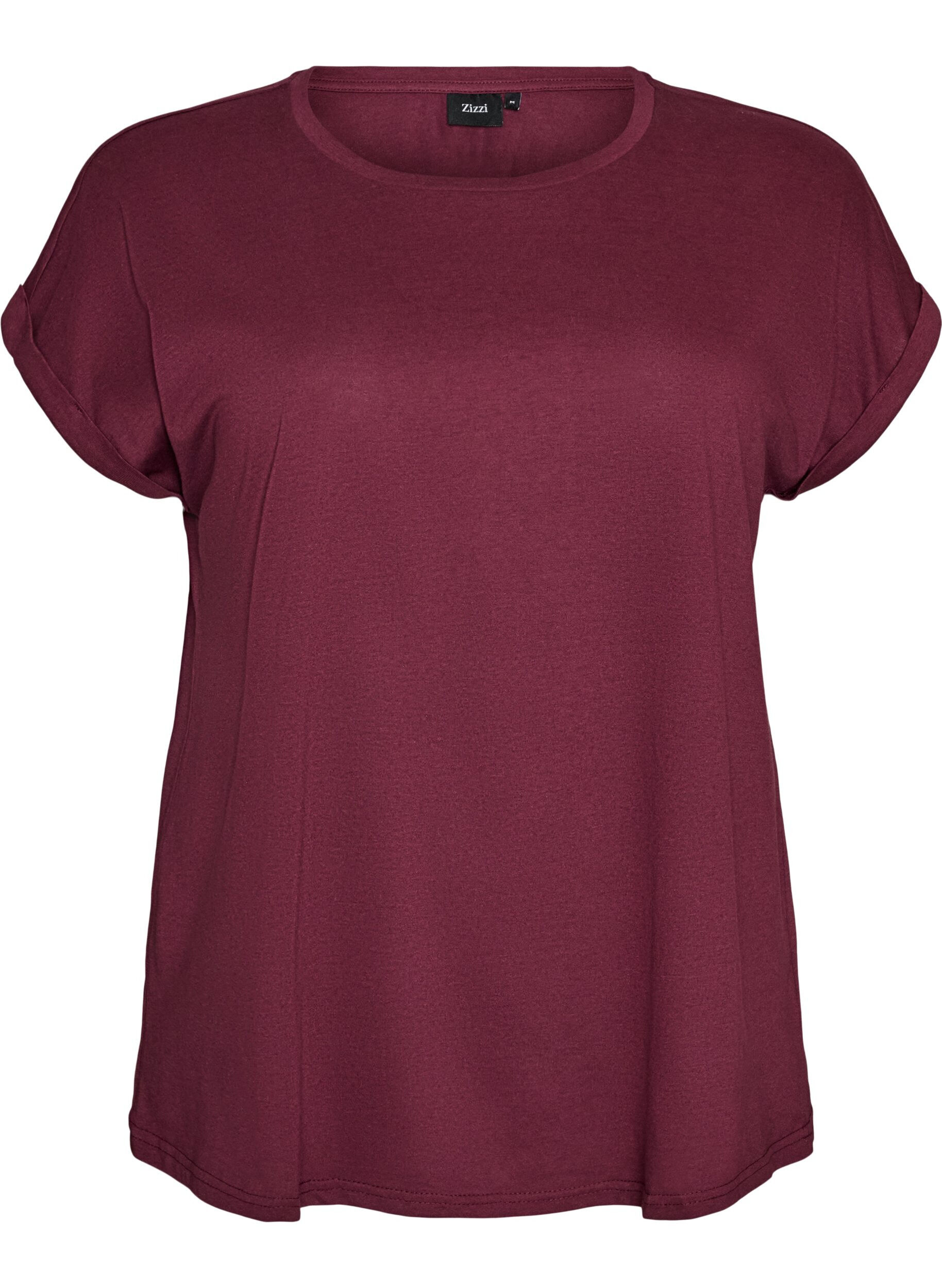 T-shirt met korte mouwen van katoenmix