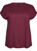 T-shirt met korte mouwen van katoenmix, Rood, Packshot image number 0