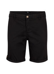 Korte chino broek met zakken, Black