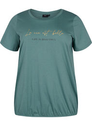 Katoenen t-shirt met korte mouwen en elastische rand, Sea Pine W. Life