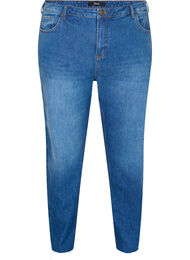 Cropped mom fit Mille jeans met losse pasvorm, Blue denim