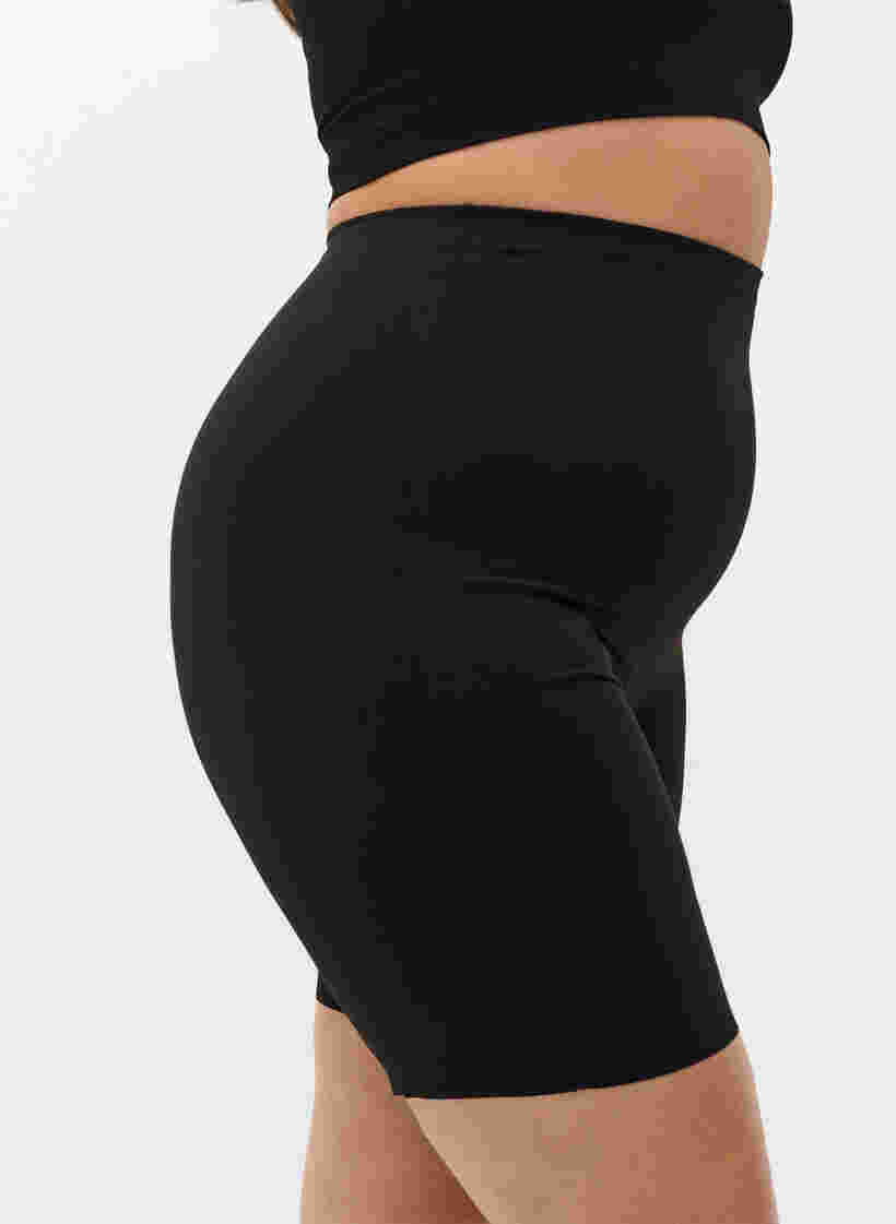 Lichte shapewear shorts met hoge taille, Black, Model image number 2