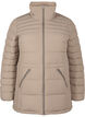 Korte puffer jas met zakken, Beige, Packshot image number 0
