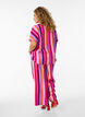 Losse viscose broek met strepen, Roze, Model image number 1
