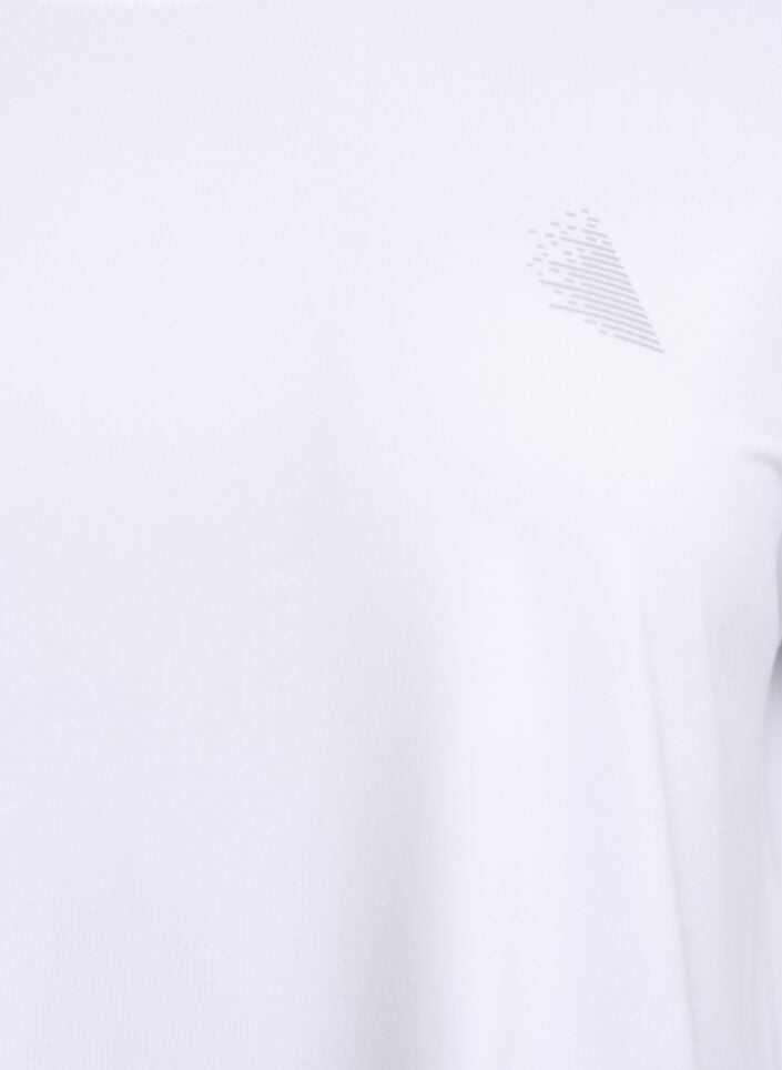 Effen gekleurd trainingsshirt, Wit, Packshot