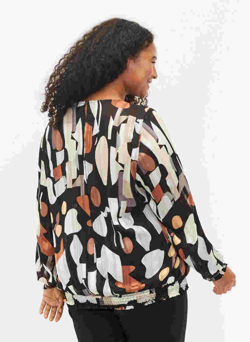 Bedrukte blouse met kiel, Graphic AOP, Model image number 1