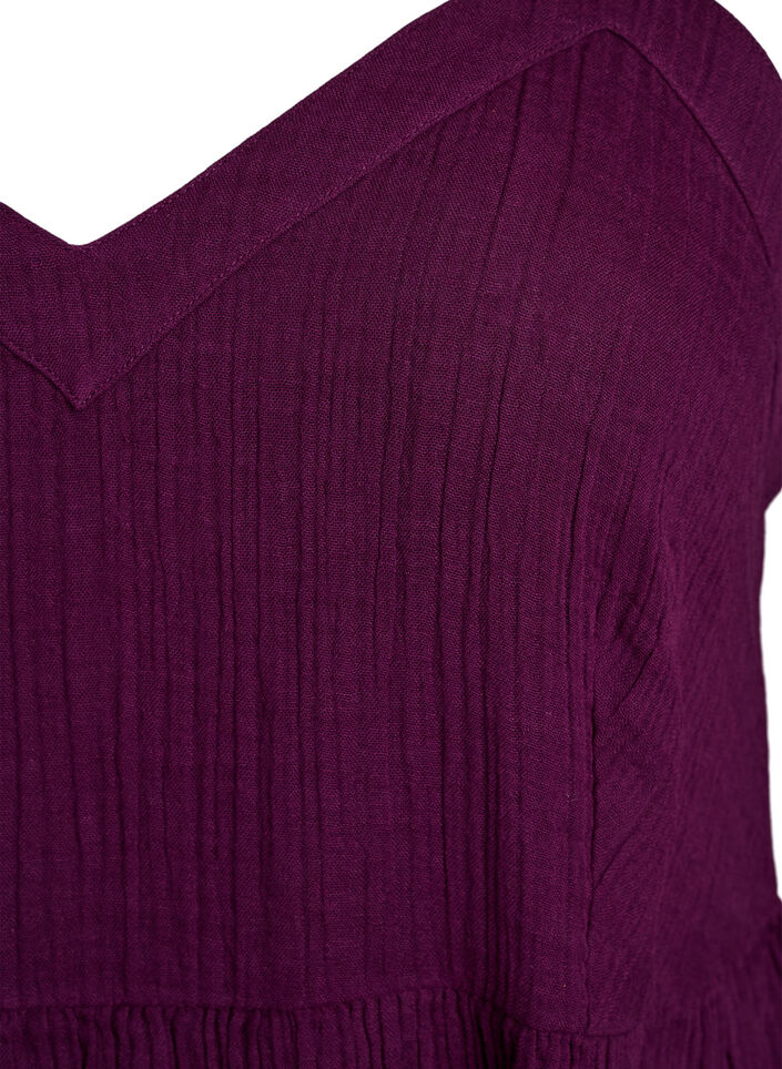 Katoenen strandjurk met spaghettibandjes, Paars, Packshot image number 2