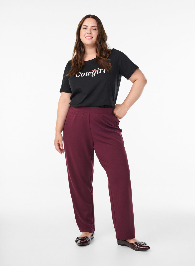 T-shirt met print, Zwart, Model image number 1