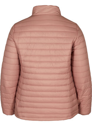 Korte gewatteerde jas met ritssluiting, Burlwood, Packshot image number 1