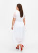 Feestjurk met kant en een empire taille, Bright White, Model image number 1