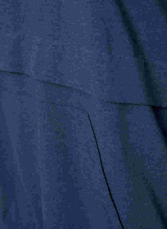 Trui met rits en zak, Insignia Blue Mel. , Packshot image number 3