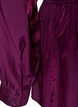 Glanzende viscose blouse met peplumeffect, Paars, Packshot image number 3