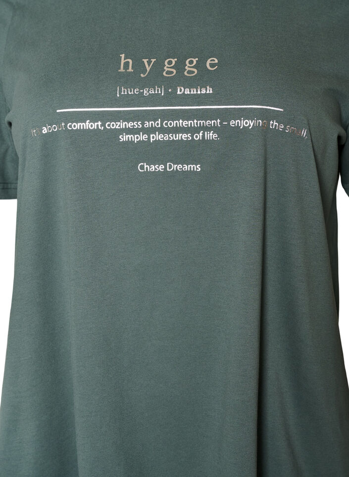 T-shirt met motief, Groen, Packshot image number 2