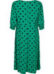 Polka stippen viscose midi jurk, Jolly Green Dot AOP, Packshot image number 1