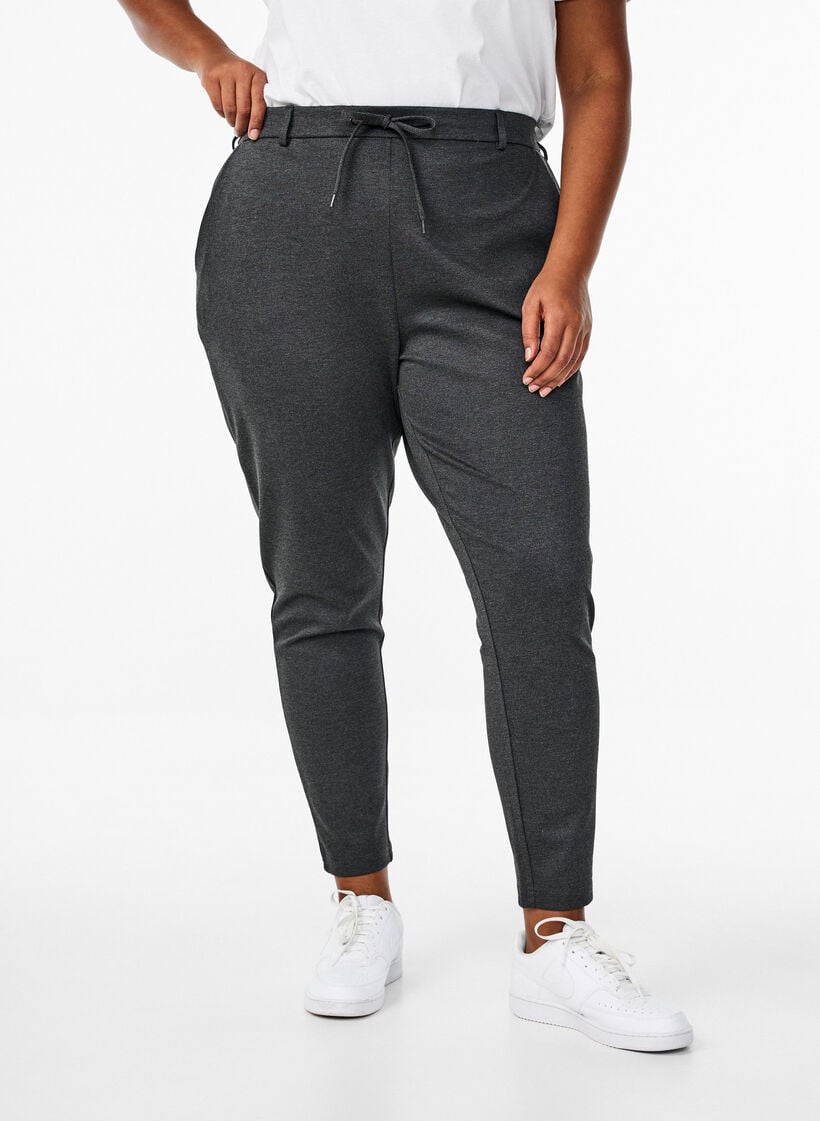 Cropped Maddison broek, Grijs, Model image number 2