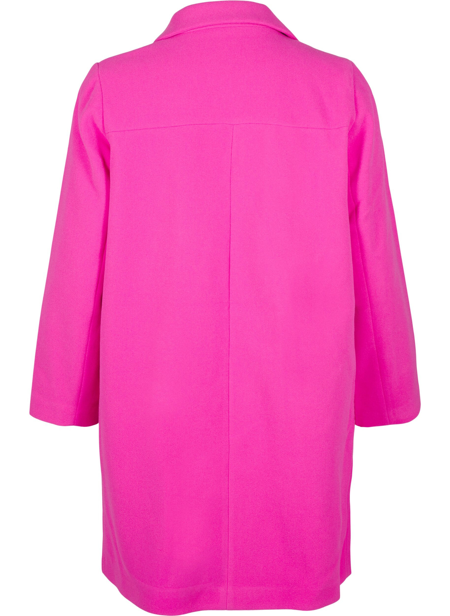 Zizzi Jas met dubbele knoopsluiting, Raspberry Rose, Packshot image number 1