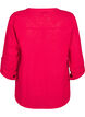 Katoenen blouse met een V-hals, Rood, Packshot image number 1