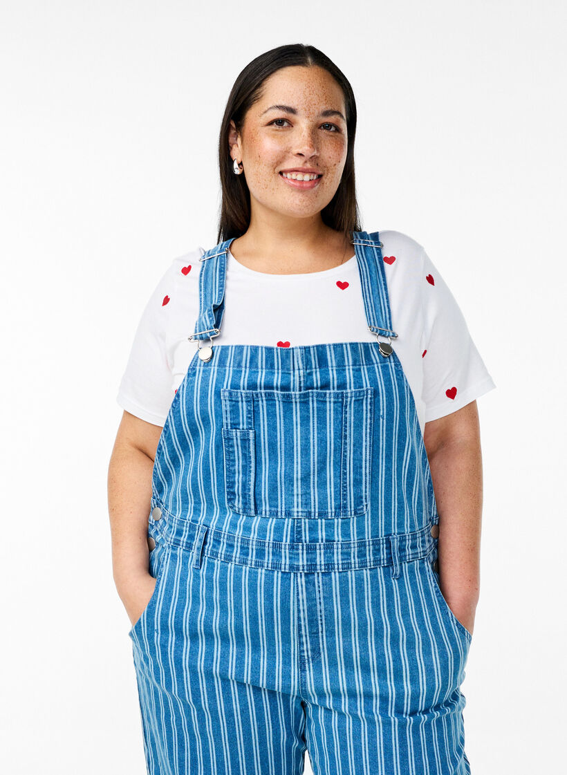 Denim overalls, Blauw, Model image number 2