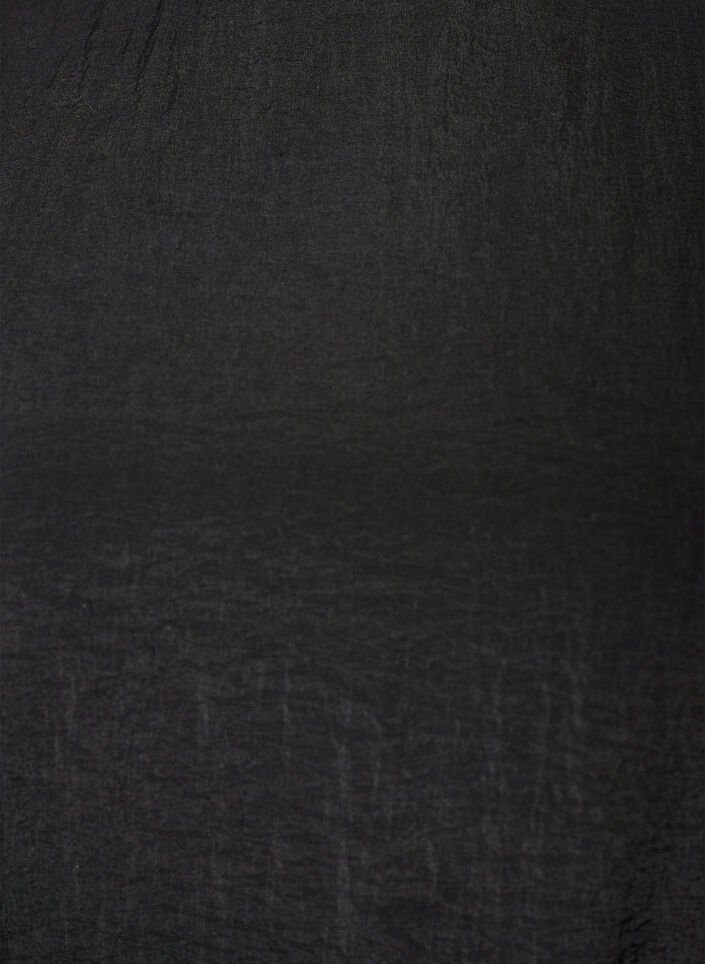 Enkellange jurk met vlindermouwen en strikceintuur, Zwart, Packshot image number 2