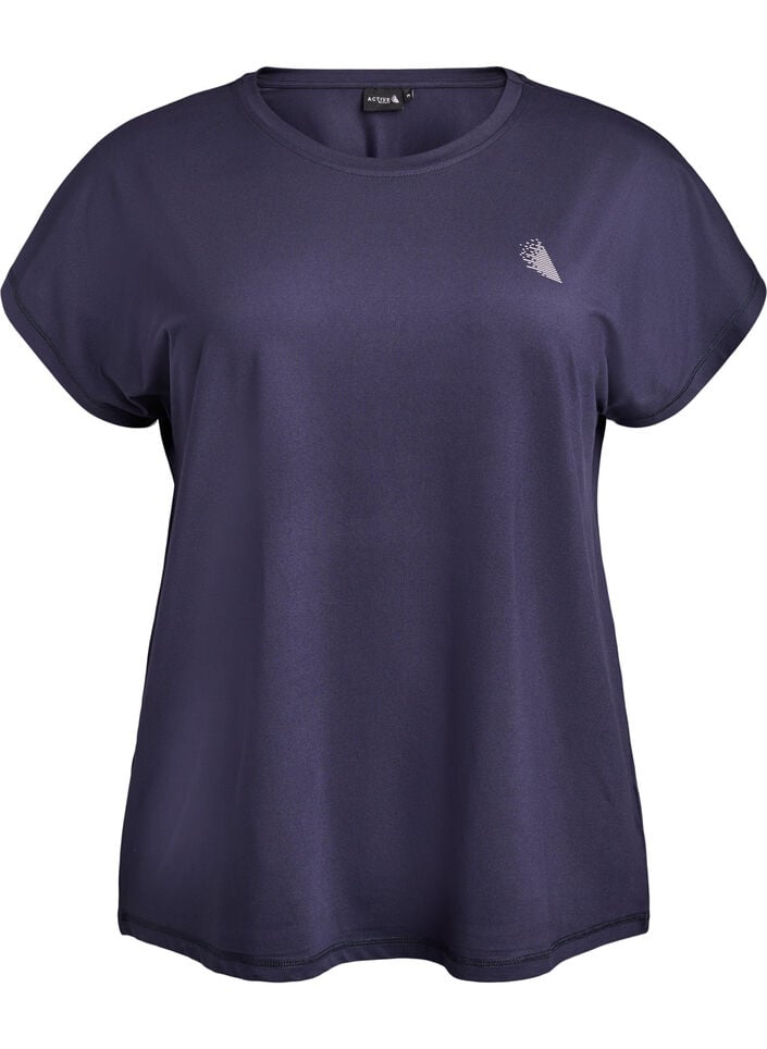 Effen gekleurd trainingsshirt, Blauw, Packshot image number 0