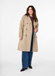 Klassieke lange trenchcoat met riem, Chinchilla, Model image number 3