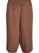 Culotte broek van katoen met hoge taille, Bruin, Packshot image number 0