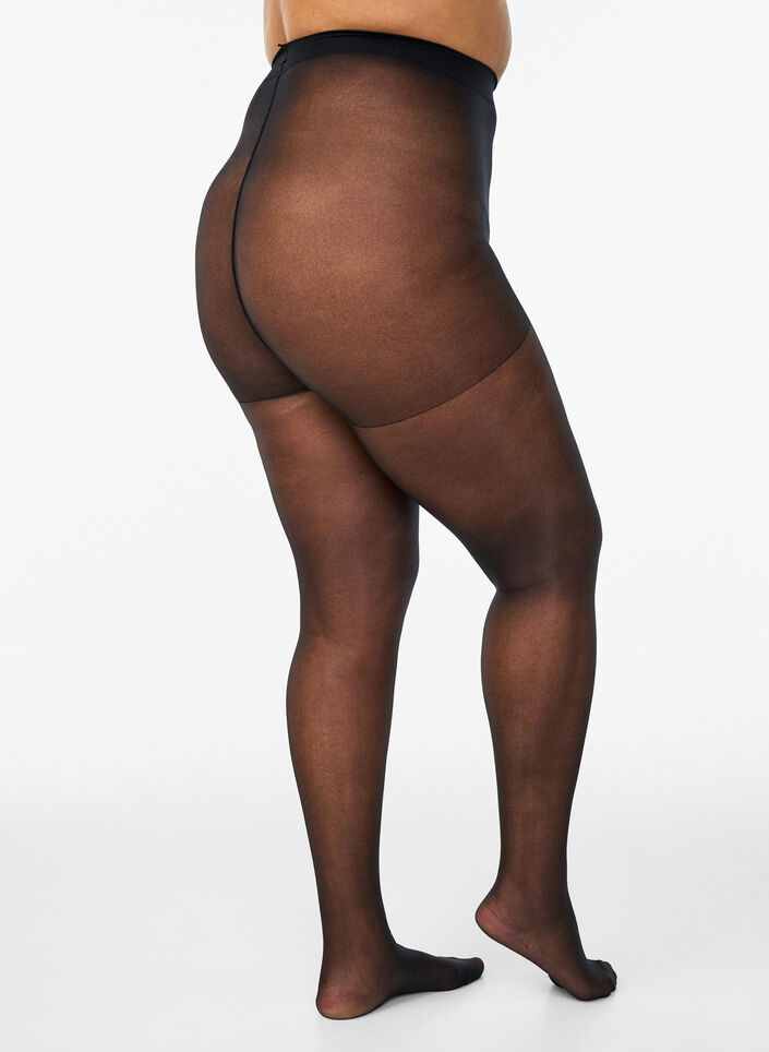 Loopvaste 30 denier panty&rsquo;s, Zwart, Packshot image number 1