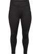 Gecropte basic workout leggings, Zwart, Packshot image number 0