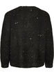 Cardigan met pailletten en knopen, Zwart, Packshot image number 1