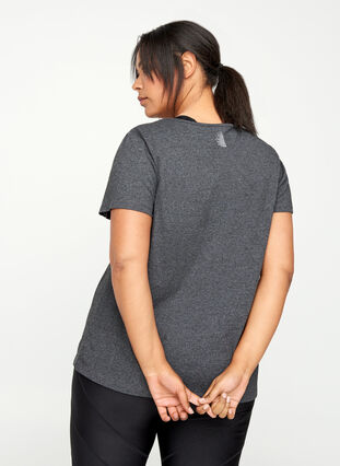 T-shirt, Black Melange, Model image number 1