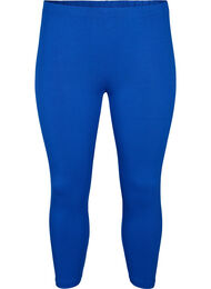 Basic 3/4 legging in viscose, Blauw