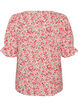 Katoenen blouse met vierkante halslijn, Rood, Packshot image number 1